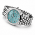 Rolex Aqua Prestige Diamond Edition – Ice Blue Stainless Steel Luxury Watch