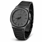 Daniel Powter Made in England Men's Stainless Steel Quartz Watch – Silver