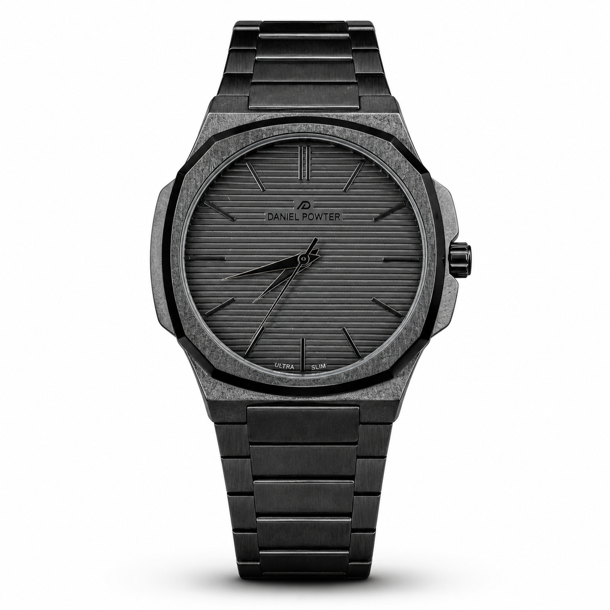 Daniel Powter Made in England Men's Stainless Steel Quartz Watch – Silver